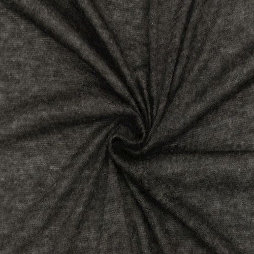 Deep Ash Gray Soft Tissue Jersey Knit Fabric