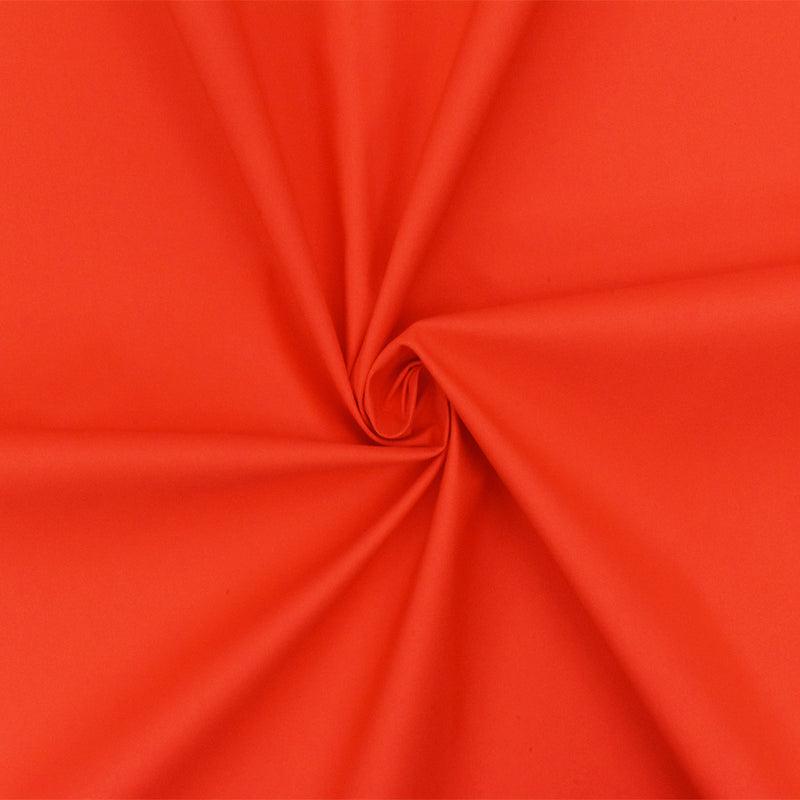 Orange- Silver Gray Solid Nylon Bonded Rainwear Fabric