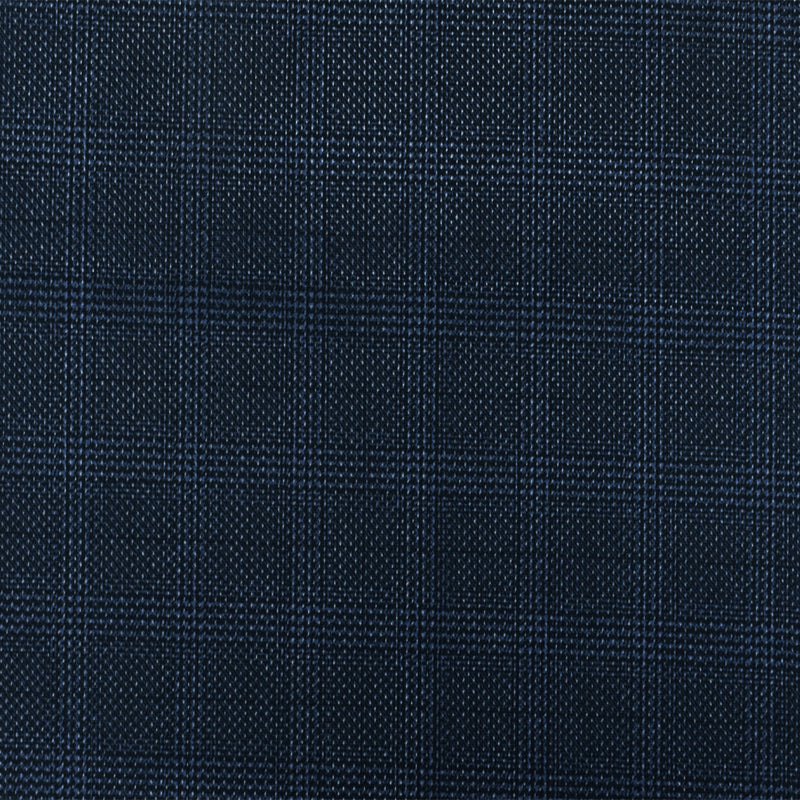 Black-Soft Blue Plaid Printed Stretch Polyester Athletic Mesh Knit Fabric
