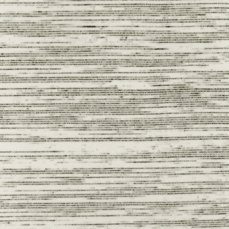 Simple Ivory-Black-Gray Slub Striped Pattern Stretch Double Knit Fabric