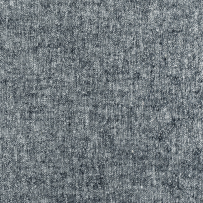 Silver-White-Navy Metallic Texture Stretch Cotton Chambray Woven Fabric