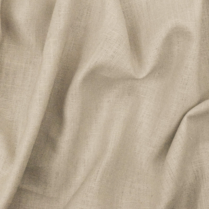 Slightly Beige Solid Cross-Hatch Linen Home Decorating Woven Fabric