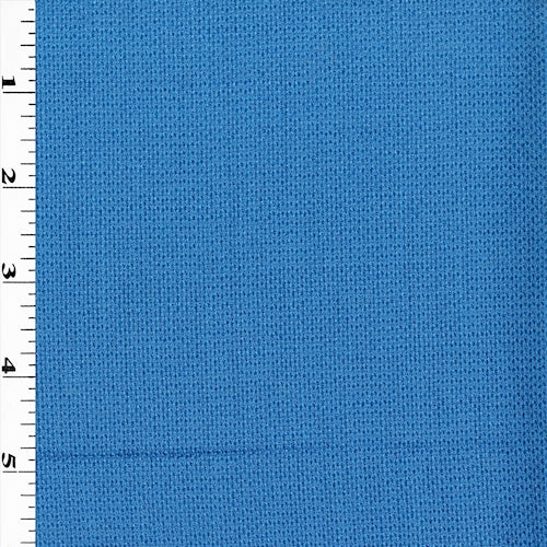 Harbor Blue Textured Wool Blend Suiting Fabric