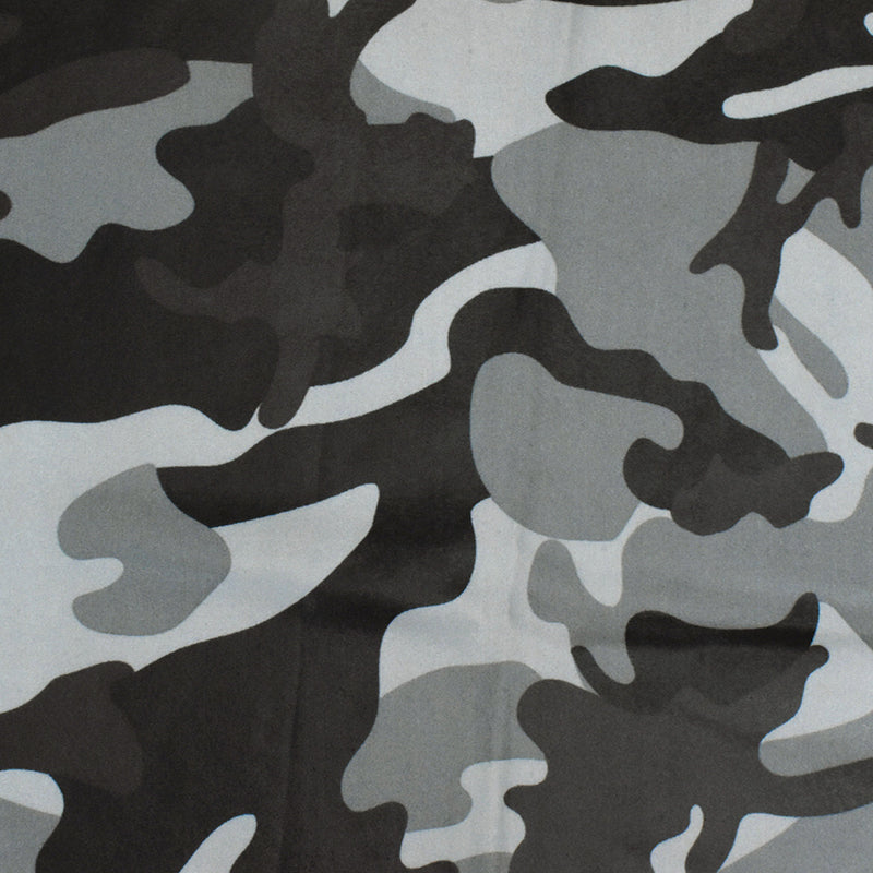 Gray-Multi Famous Maker Camouflage Printed Stretch Tricot Swimwear Fabric