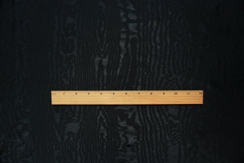 Black Famous Maker Nylon Wood Grain Tricot Knit Fabric