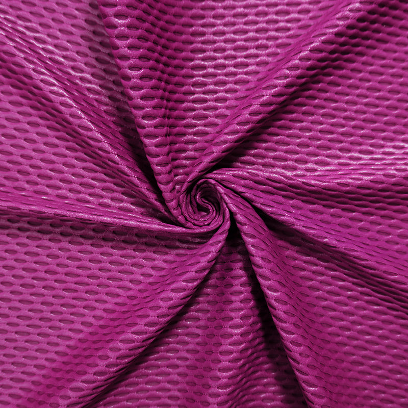 Bright Magenta Famous Maker Nylon Mesh 3D Knit Yoga Fabric