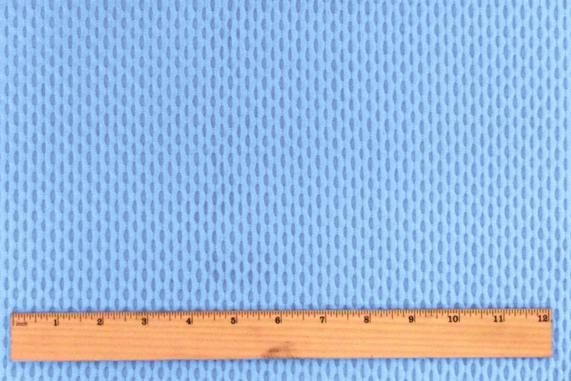 Soft Blue Famous Maker Stretch 3D Mesh Yoga Activewear Fabric