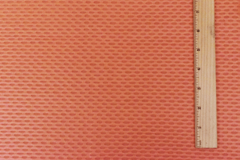 Cream Orange Famous Maker Stretch Nylon 3D Mesh Yoga Activewear Knit Fabric