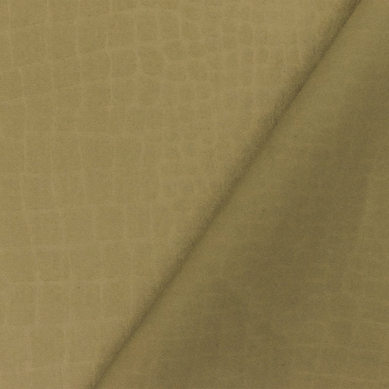 Brass Brown Famous Maker Reptile Jacquard Activewear Double Knit Fabric