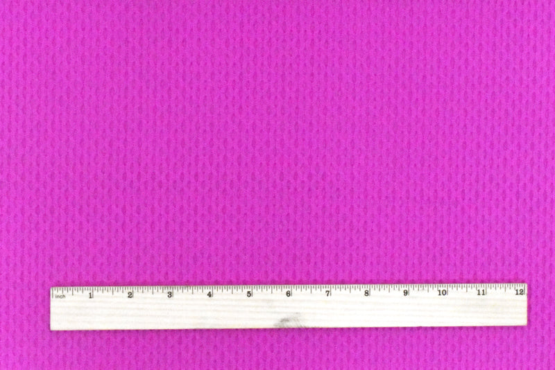 Intense Fuchsia Pink Famous Maker Stretch 3D Mesh Yoga Activewear Fabric