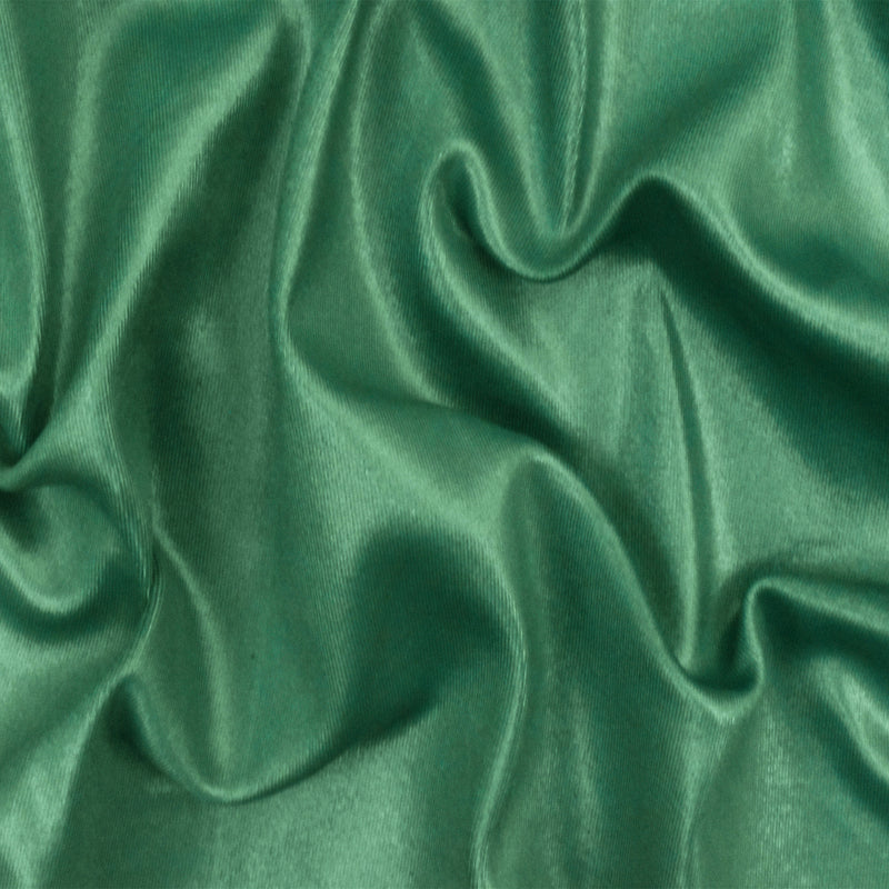 Shiny Holiday Green Famous Maker Stretch Satin Tricot Swimwear Knit Fabric