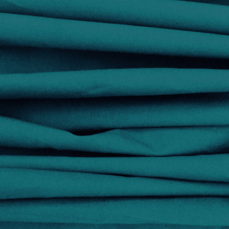 3 1/2 YD PC-Deep Teal Poplin Stretch Woven Fabric