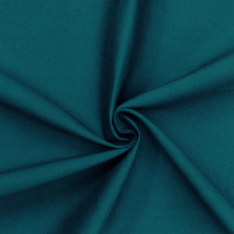 4 1/4 YD PC-Deep Teal Poplin Stretch Woven Fabric