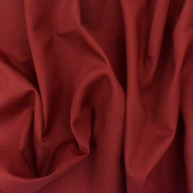 Glory Maroon Red Solid Poplin Woven Fabric