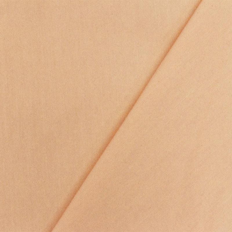 Soft Orange Solid Stretch Cotton Blend Broadcloth Woven Fabric