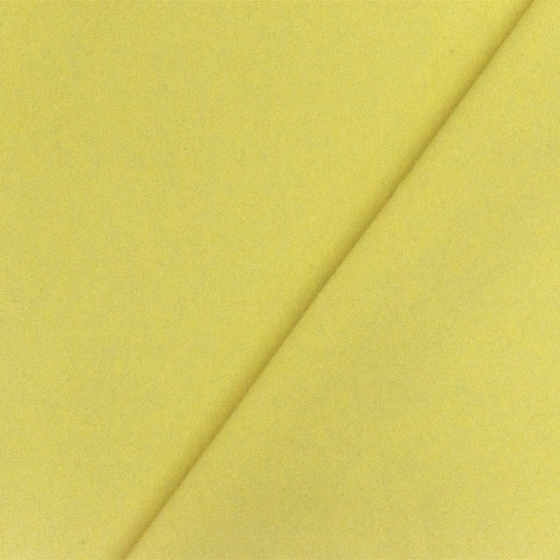 Glow Yellow Solid Stretch Cotton Blend Broadcloth Woven Fabric