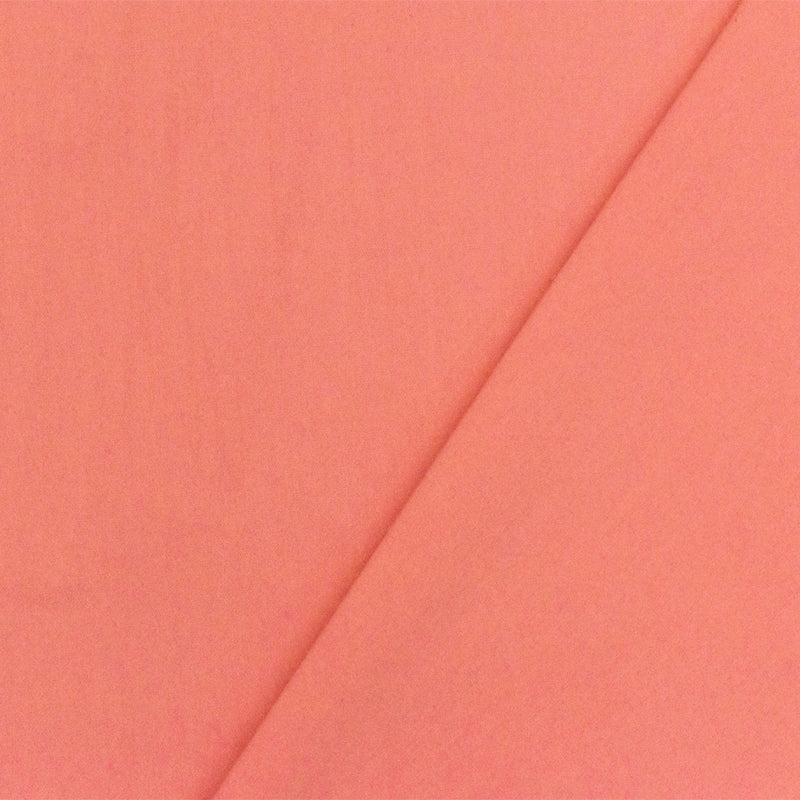 Coral Reef Pink Solid Stretch Cotton Blend Broadcloth Woven Fabric