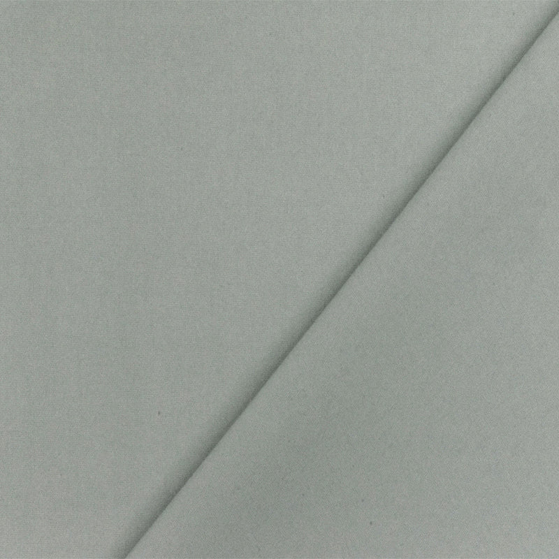 Cement Gray Solid Stretch Cotton Blend Broadcloth Woven Fabric