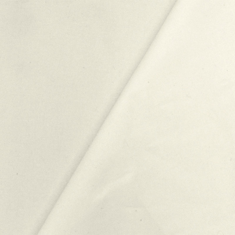 Paper Ivory Solid Stretch Cotton Twill Woven Fabric