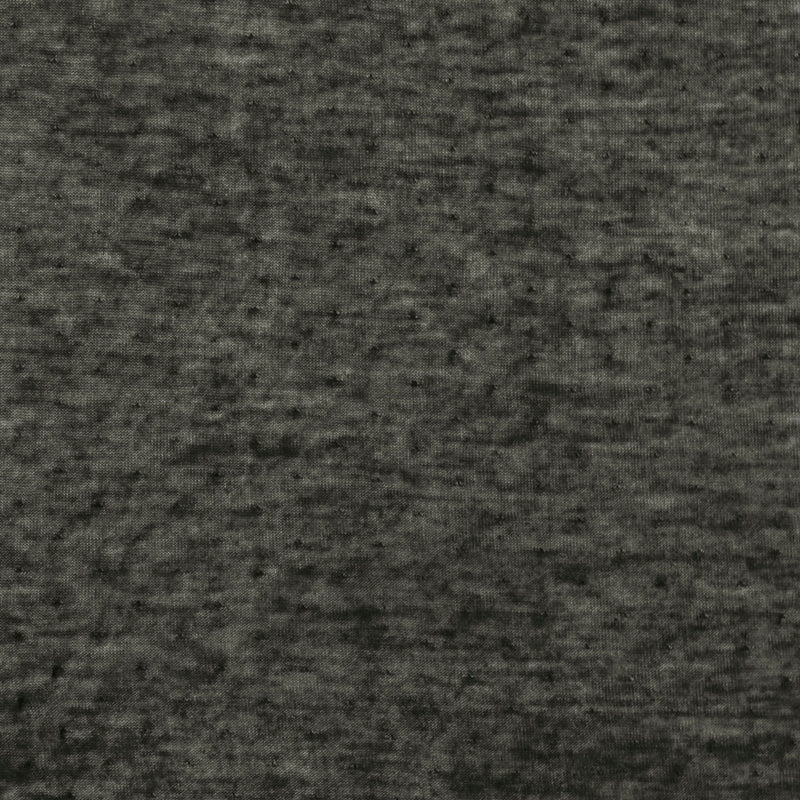 Black-White Viscose Pointelle Stretch Double Knit Fabric