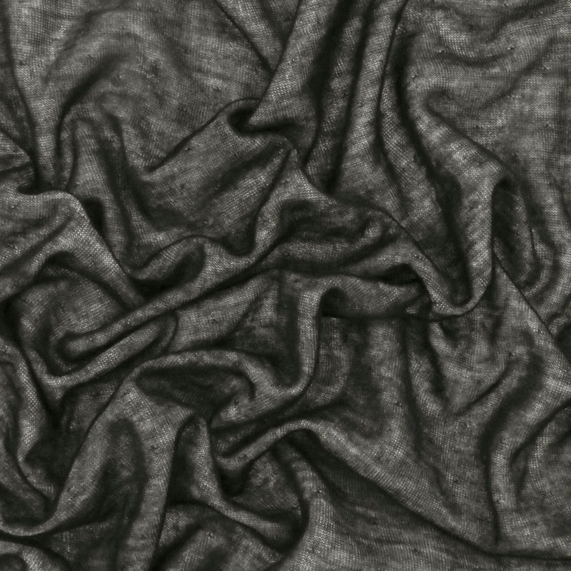 Black-White Viscose Pointelle Stretch Double Knit Fabric