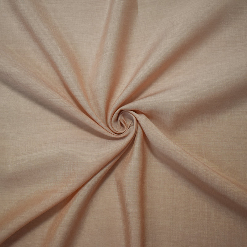 Light Tan Beige Rayon-Poly Blend Semi-Sheer Woven Fabric