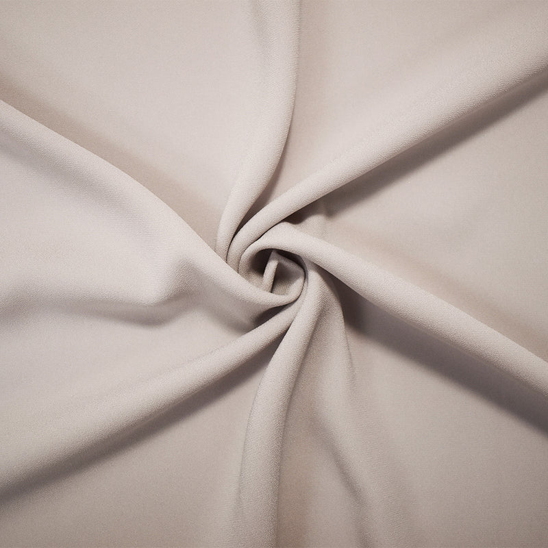 Light Gray Triacetate-Poly Crepe Back Satin Woven Fabric