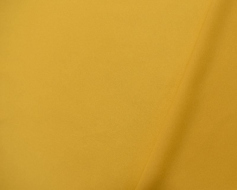 Yellow Poly Momie Crepe Georgette Woven Fabric