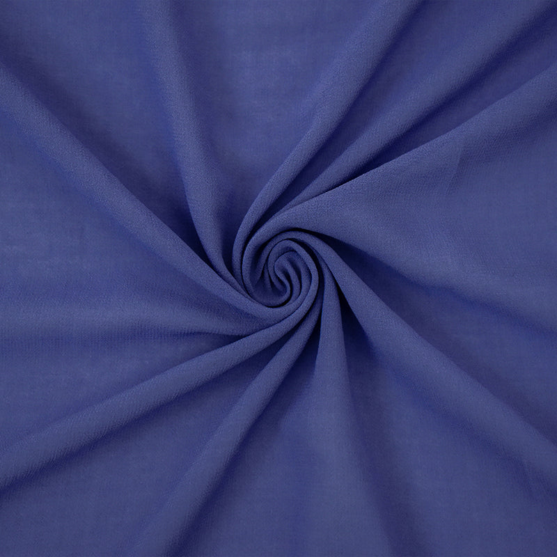 Periwinkle Purple Solid Poly Chiffon Woven Fabric