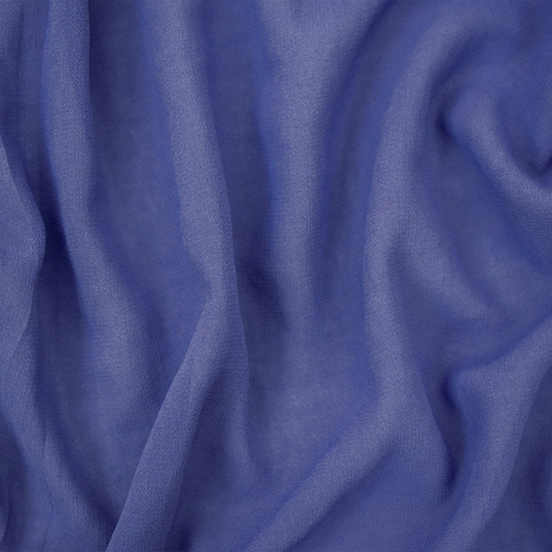 Periwinkle Purple Solid Poly Chiffon Woven Fabric