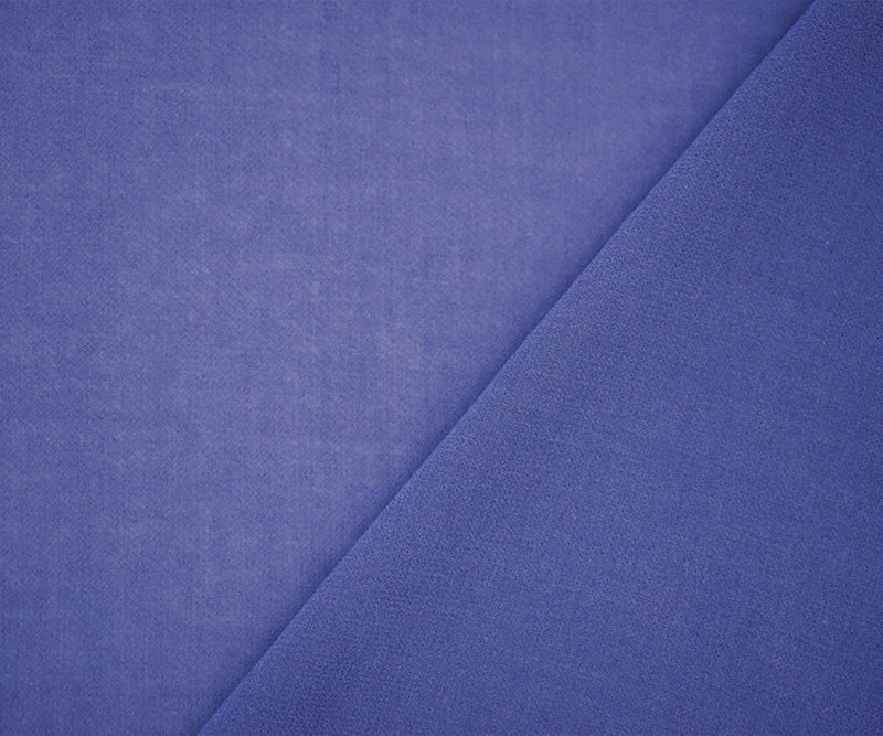 Periwinkle Purple Solid Poly Chiffon Woven Fabric