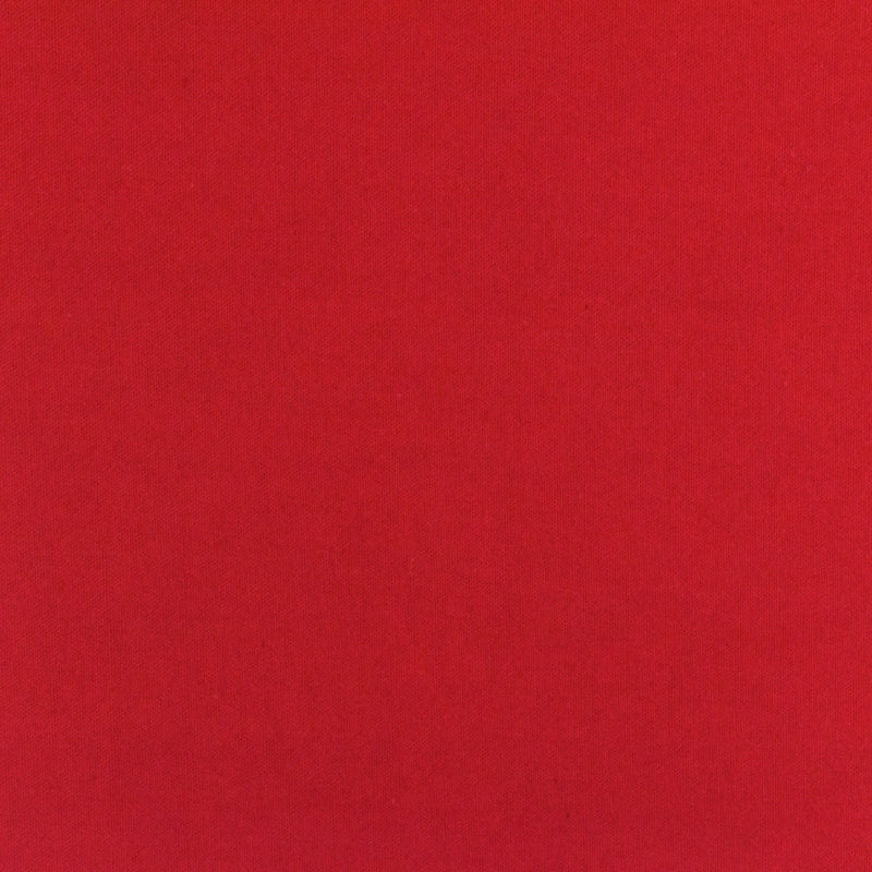 2 YD PC-Dark Red Solid Stretch Poplin Woven Fabric