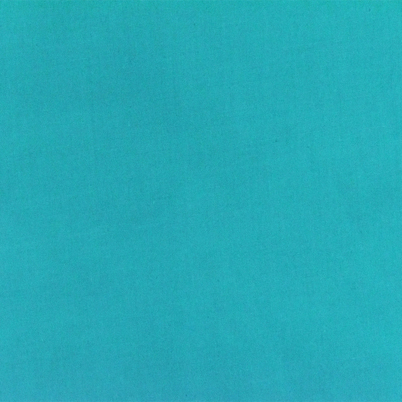 Turquoise Solid Polyester Broadcloth Woven Fabric