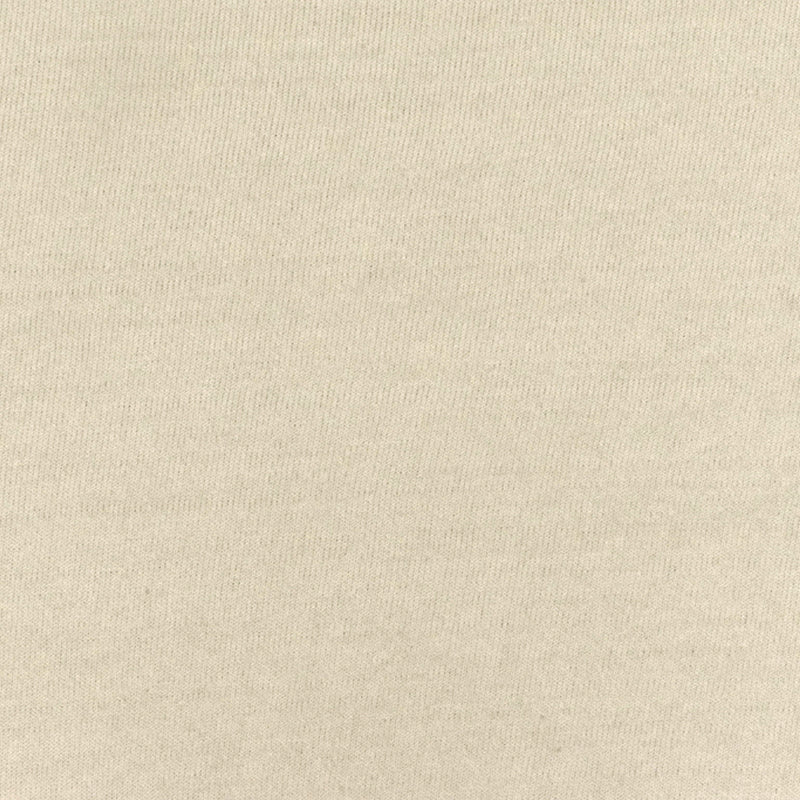 Oatmeal Beige Solid Stretch Cotton Poly Brushed Terry Fleece Knit Fabric