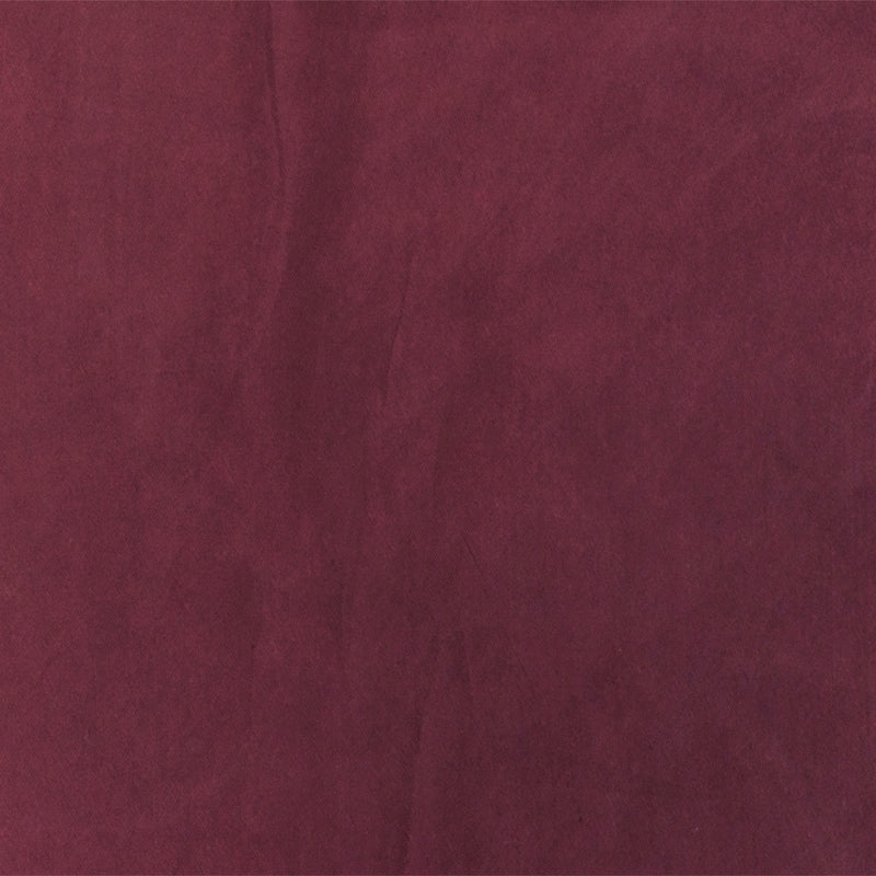 Wine Red Cupro Rayon Washed Twill Woven Fabric