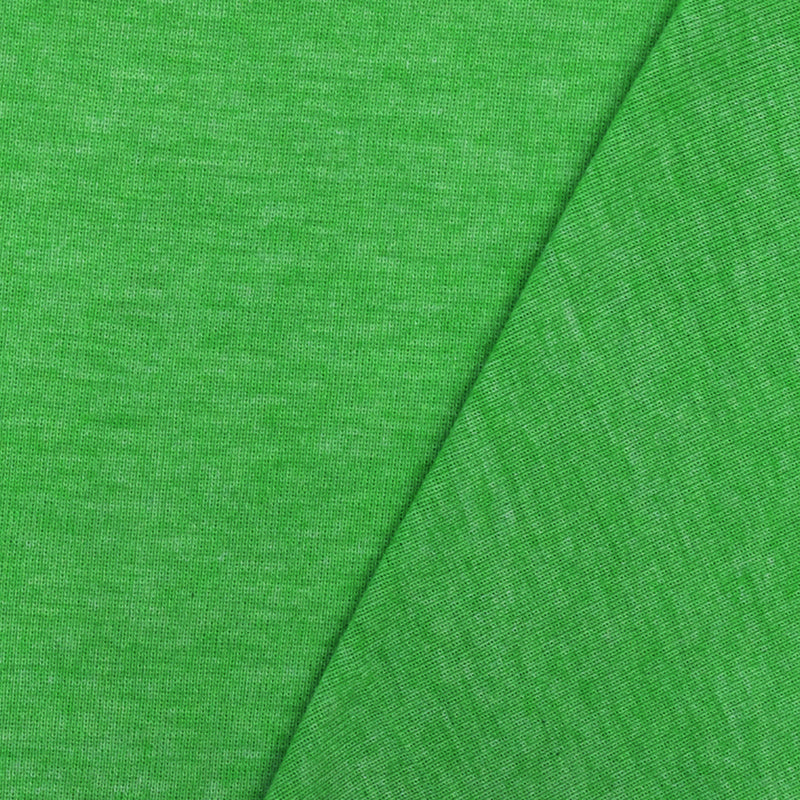 Kelly Green Slub Stretch Polyester Interlock Knit Fabric