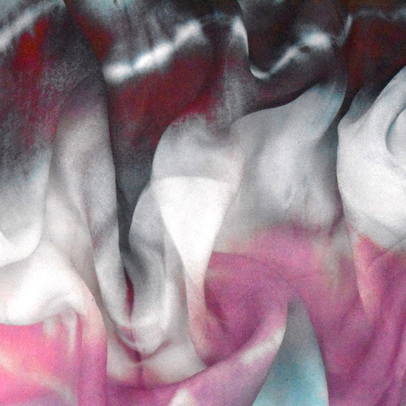 Pastel Blue-Pink-Multi Famous Designer Tie Dye Rayon Chiffon Fabric
