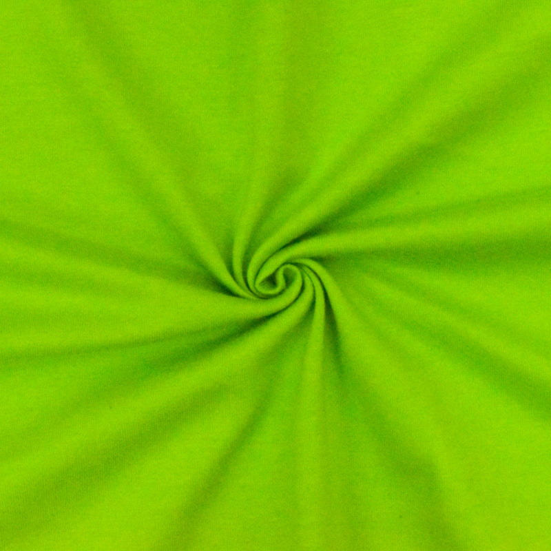 Greenery Green Solid Stretch Cotton Jersey Knit Fabric