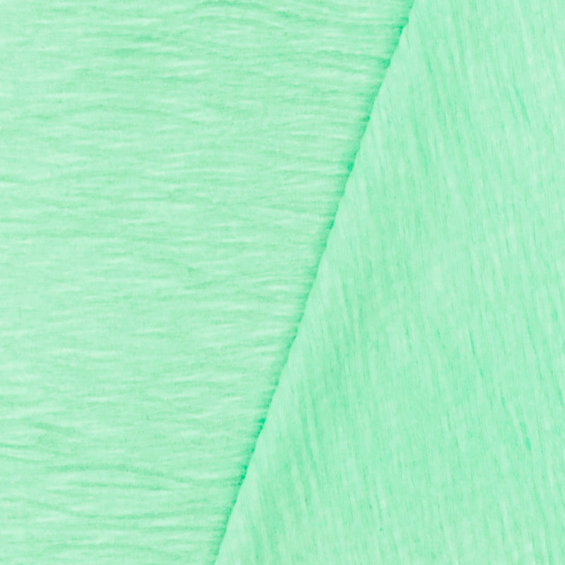 Fresh Mint Crinkle Stretch Plisse Polyspan Jersey Knit Fabric