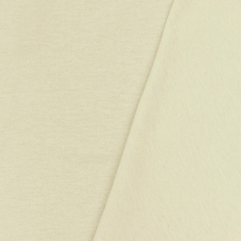 3 YD PC-Cream Ivory Solid Stretch 1x1 Rib Knit Fabric