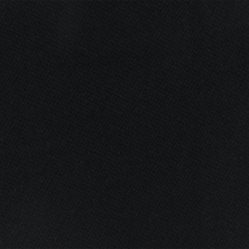 Panther Black Solid Wool-Cotton Twill Woven Coating Fabric