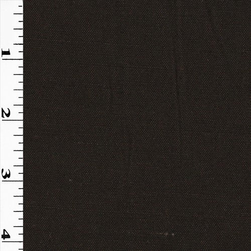 Deep Brown Slub Textured Woven Shirting Fabric