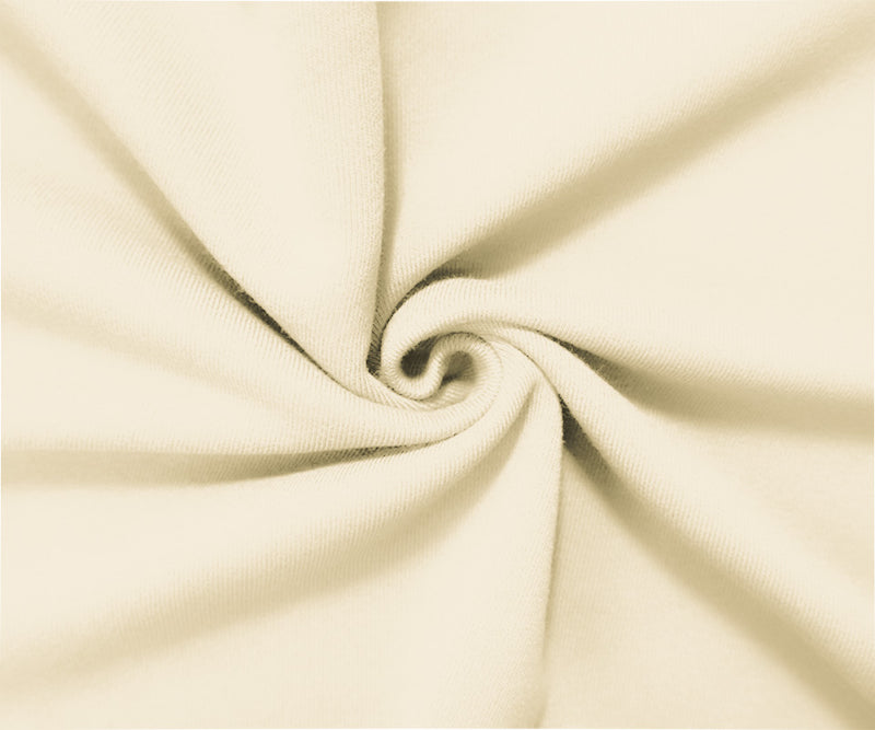 Ivory 16 oz. Cotton Heavy Sweatshirt Fleece Knit Fabric