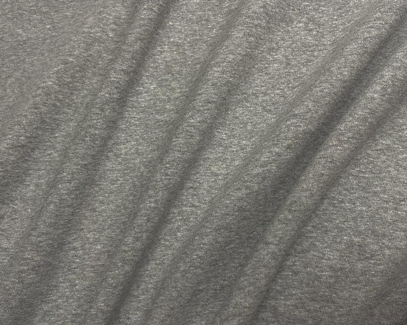 Heather Gray 15 oz. Cotton Heavy Sweatshirt Fleece Knit Fabric