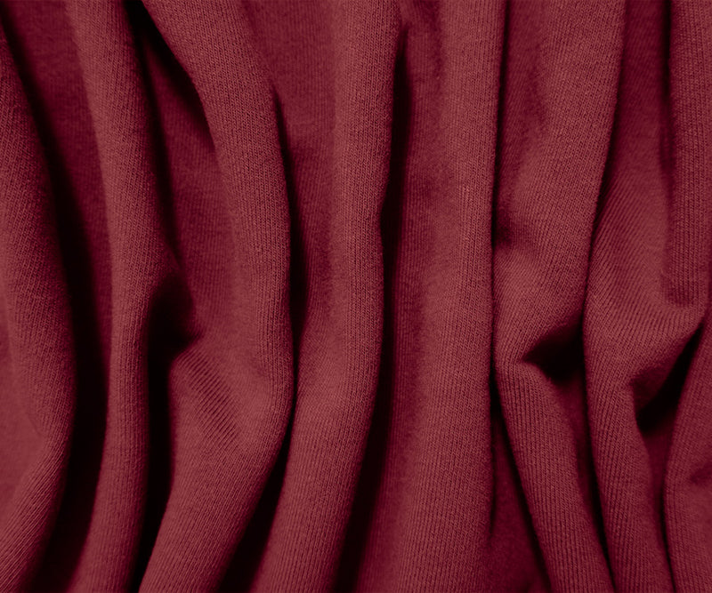 Red 15 oz. Cotton Heavy Sweatshirt Fleece Knit Fabric