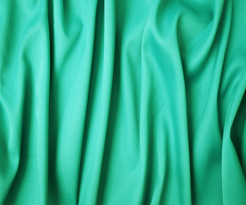Turquoise Poly Spandex Stretch Solid Stretch Lamour Woven Fabric