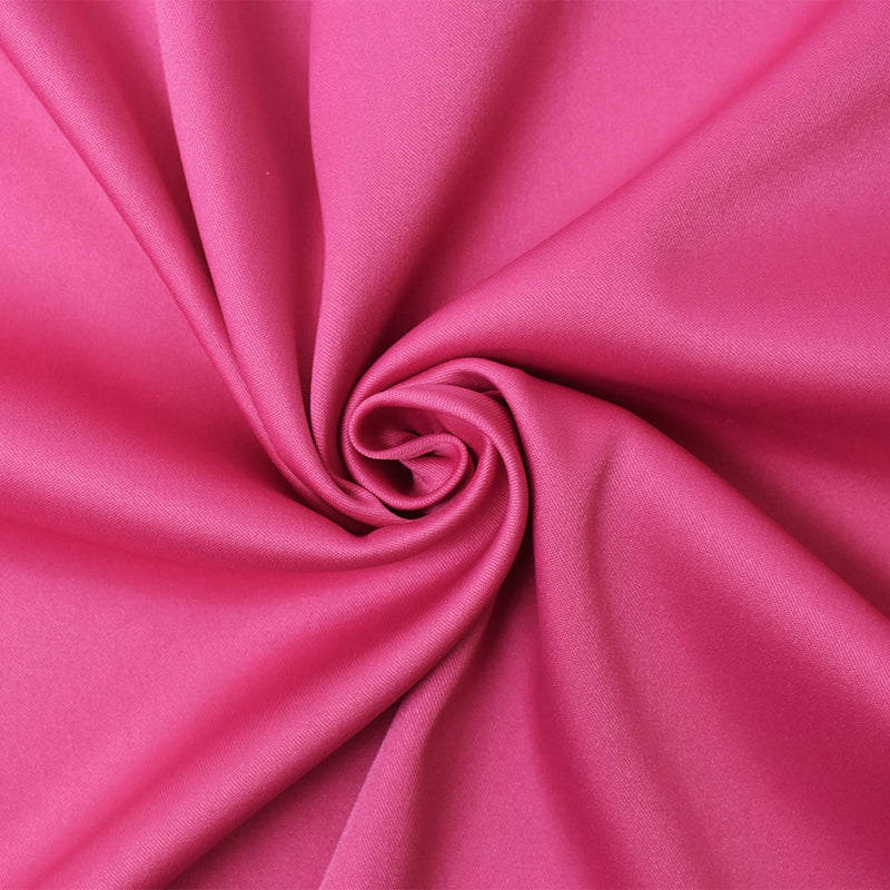 Pink Poly Spandex Stretch Solid Stretch Lamour Woven Fabric