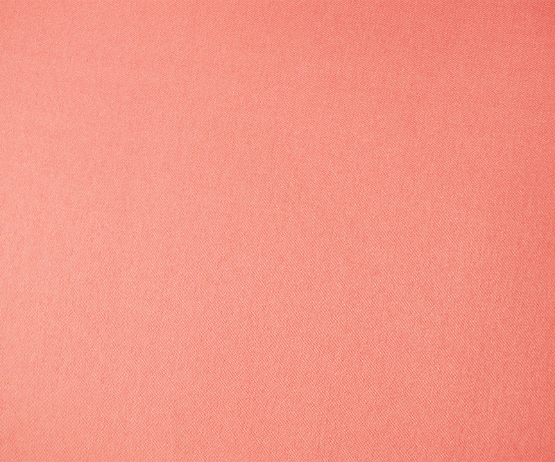 Coral Orange Poly Spandex Stretch Solid Stretch Lamour Woven Fabric