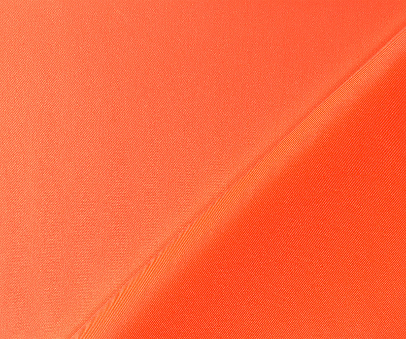 Neon Orange Poly Spandex Stretch Solid Stretch Lamour Woven Fabric
