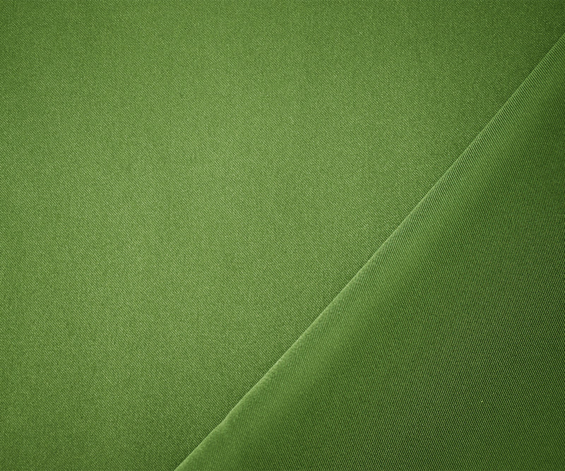Green Poly Spandex Stretch Solid Stretch Lamour Woven Fabric